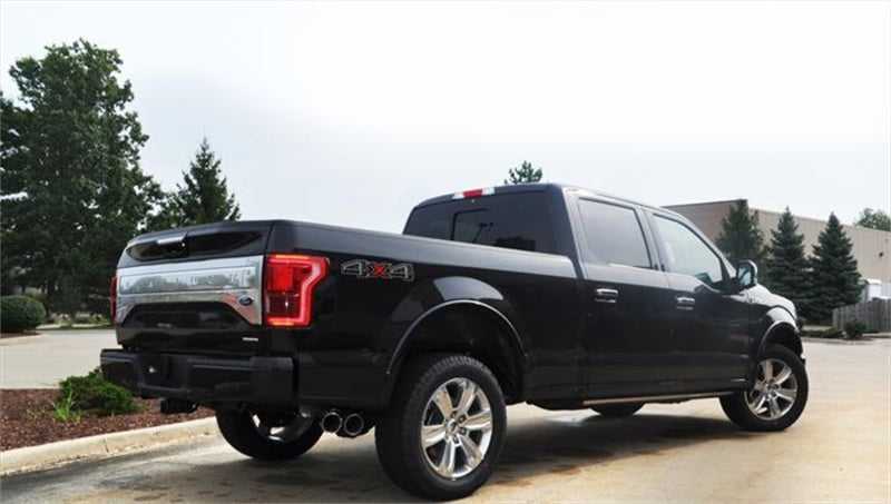 CORSA Performance, Corsa 2015 Ford F-150 3.5L Ecoboost (Super Crew Cab) Black Sport Single Side Dual 4in Tips CB Exh