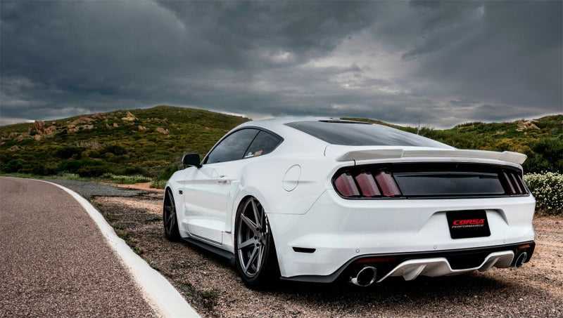 CORSA Performance, Corsa 2015 Ford Mustang GT 5.0 3in Cat Back Exhaust Polish Dual Tips (Sport)