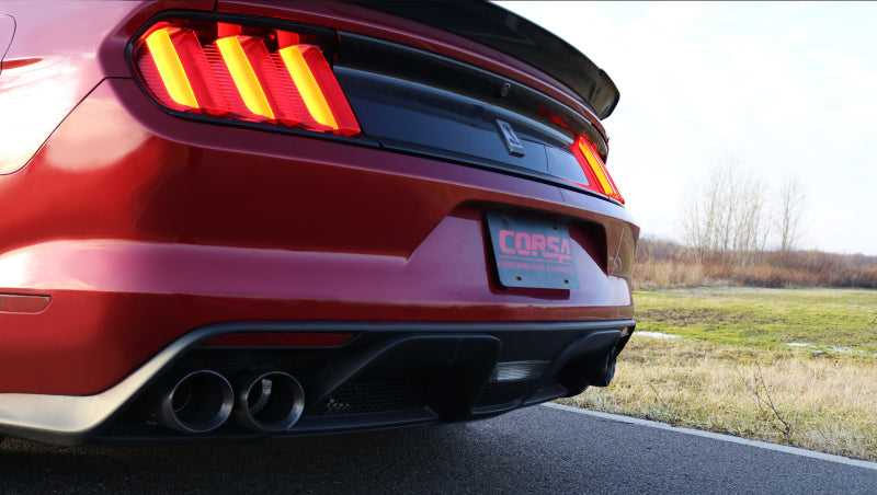 CORSA Performance, Corsa 2016+ Ford Mustang GT350 3in Double X Pipe Exhaust