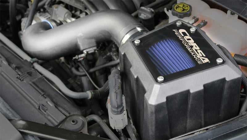 CORSA Performance, Corsa 2019+ Chevrolet Silverado 6.2L V8 1500 Closed Box Air Intake With MaxFlow 5 Oiled Filter