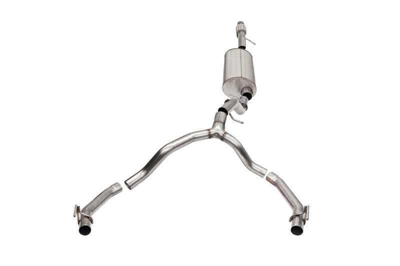 CORSA Performance, Corsa 21-22 Cadillac Escalade 6.2L Dual Rear 3.5/2.75in Sport Cat-Back Exhaust Uses Factory Bezels