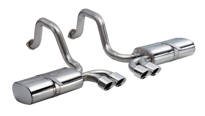 CORSA Performance, Corsa 97-04 Chevrolet Corvette C5 Z06 5.7L V8 Polished Sport Axle-Back Exhaust