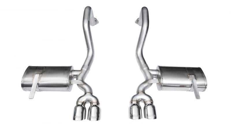 CORSA Performance, Corsa 97-04 Chevrolet Corvette C5 Z06 5.7L V8 Polished Xtreme Axle-Back Exhaust