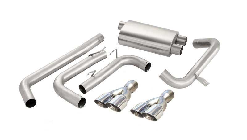 CORSA Performance, Corsa 98-02 Chevrolet Camaro Convertible Z28 5.7L V8 LS1 Polished Sport Cat-Back Exhaust