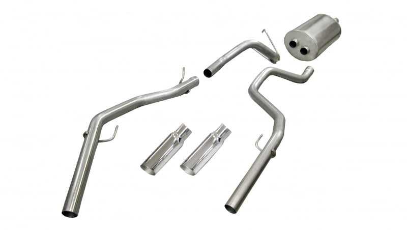 CORSA Performance, Corsa/dB 09-14 Dodge Ram Quad Cab/Short Bed 1500 4.7L V8 Polished Sport Cat-Back Exhaust