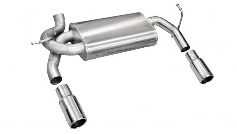 CORSA Performance, Corsa/dB Jeep 07-11 Wrangler 3.8L/12-14 Wrangler 3.6L Polished Sport Axle-Back Exhaust