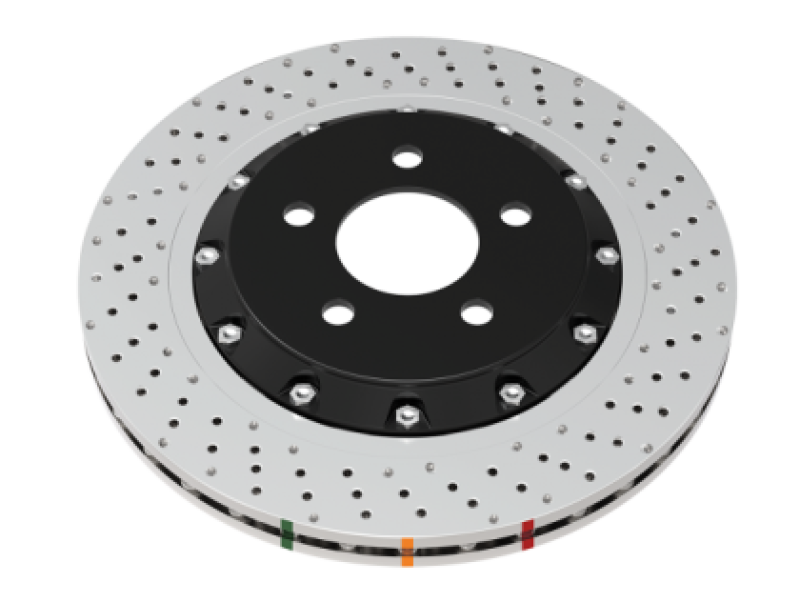 DBA, DBA 15-18 BMW M3 (w/Iron Rotors) Front 5000 Series Cross Drilled Rotor w/Silver Hat