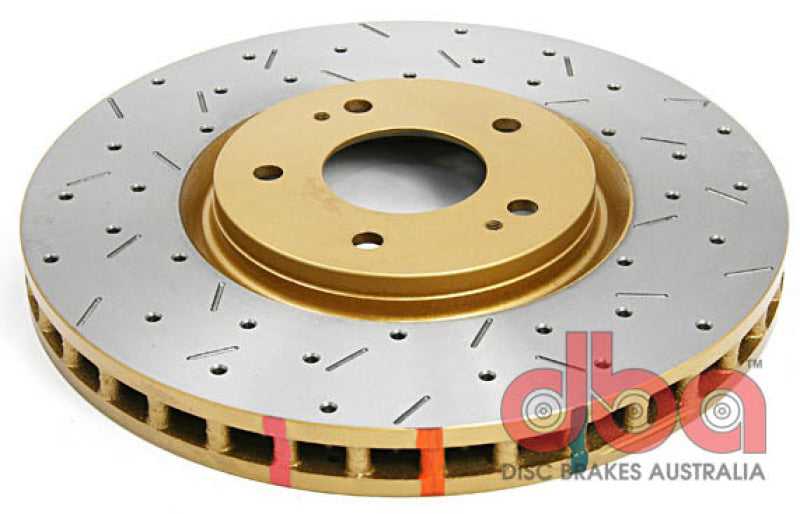 DBA, DBA 4418XS - 03-05 Evo 8/9 Front Drilled & Slotted 4000 Series Rotor