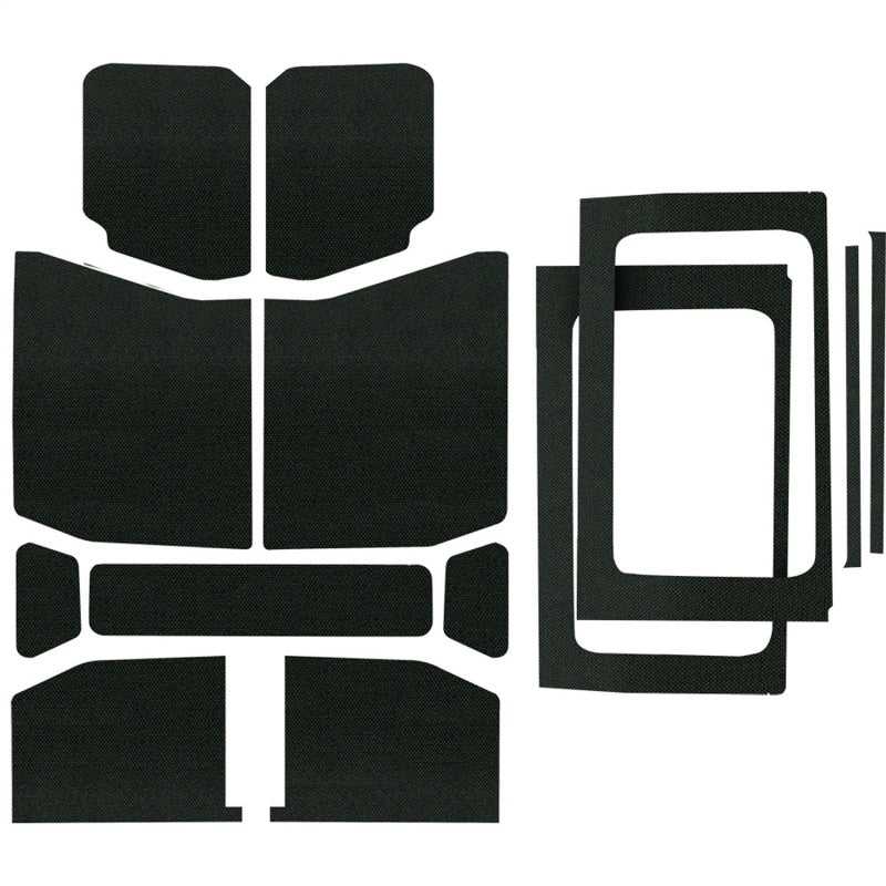 DEI, DEI 18-23 Jeep Wrangler JL 4-Door Boom Mat Complete Headliner Kit - 13 Piece - Black