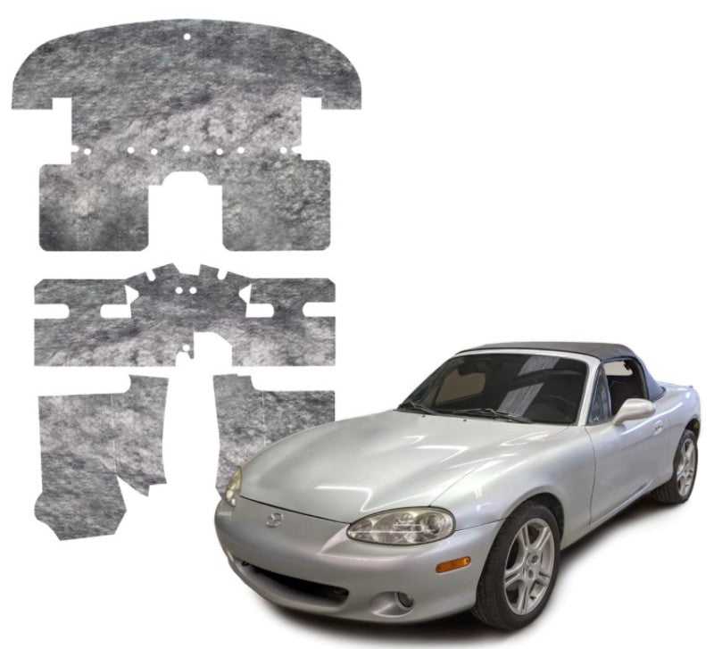 DEI, DEI 50295 - 90-05 Mazda Miata NA & NB Under Carpet Interior Insulation Kit 1/2in Thick