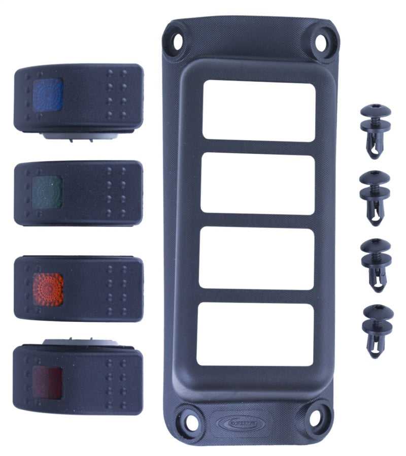 Daystar, Daystar KJ71056BK FITS 2007-2018 Jeep Wrangler JK 2WD/4WDA-Pillar Rocker Switch Pod (Switches Included)