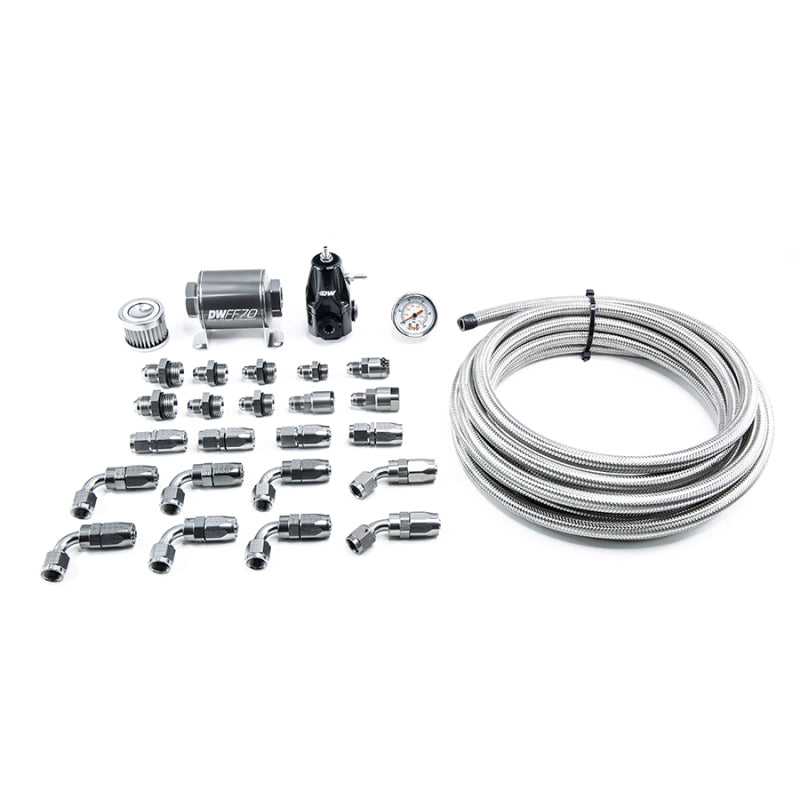 DeatschWerks, DeatschWerks 01-15 Honda Civic DW400 Pump Module Return Plumbing Kit w/CPE Fuel Lines