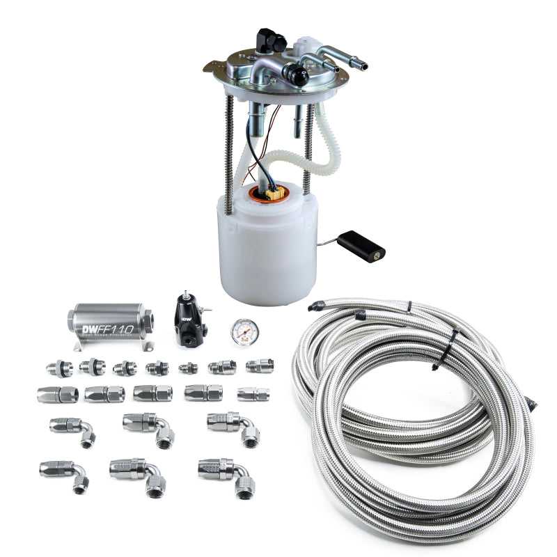 DeatschWerks, DeatschWerks 05-19 Yukon/Tahoe/Suburban DW400 Pump Module and Return SS CPE Plumbing Kit