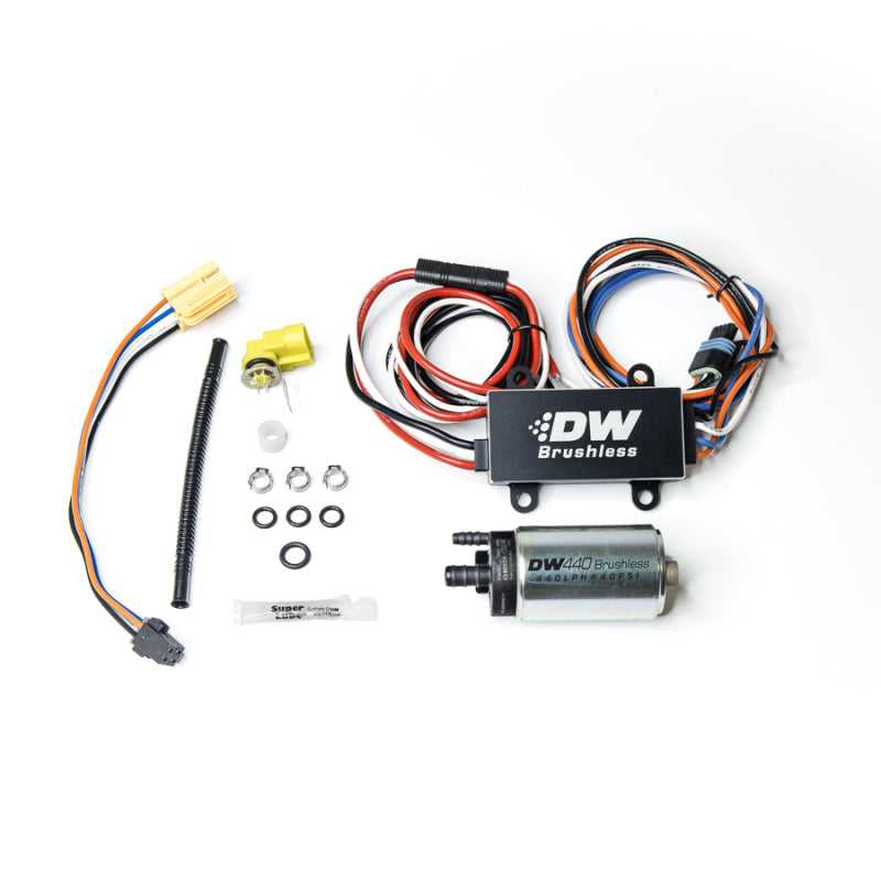 DeatschWerks, DeatschWerks 16+ Chevy Camaro 440lph In-Tank Brushless Fuel Pump w/9-0902 Instl kit/C102 Controller