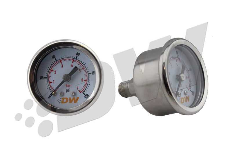 DeatschWerks, DeatschWerks 6-01-G - 0-100 PSI 1/8in NPT Mechanical Fuel Pressure Gauge