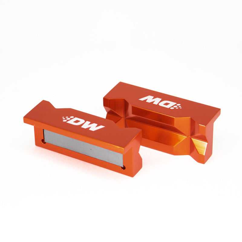 DeatschWerks, DeatschWerks 6-02-1007 FITS 4in. Aluminum Soft Jaws w/ MagnetOrange Anodized