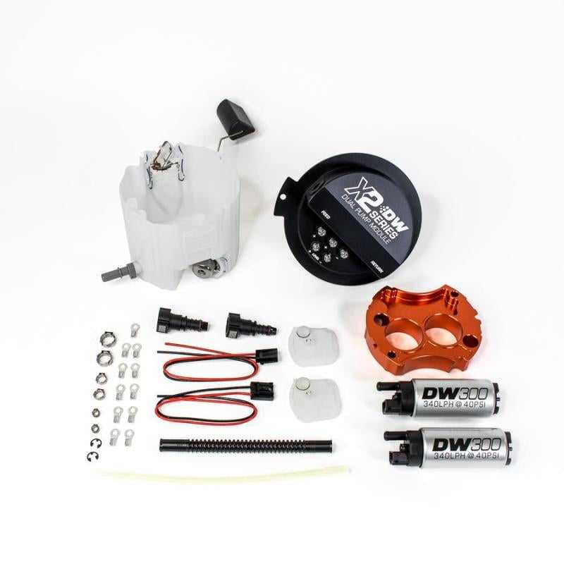 DeatschWerks, DeatschWerks 9-301-7002 - 10-15 Chevy Camaro LS 3.7 V6/ SS LS3 X2 Series Fuel Pump Module w 2 DW300s