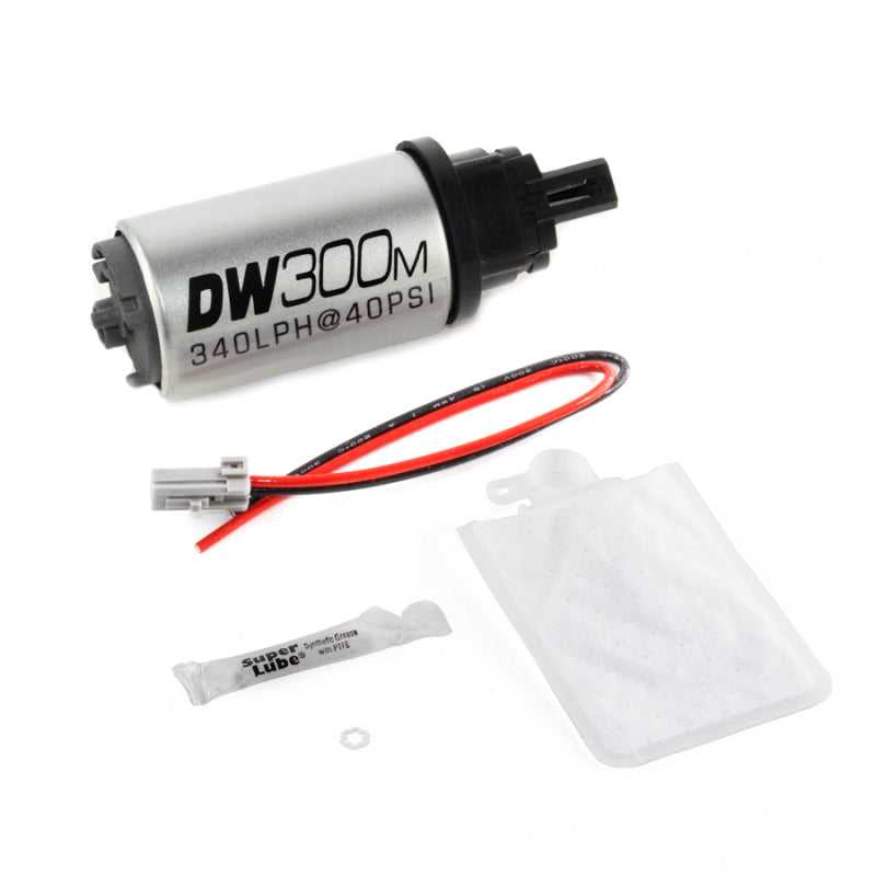 DeatschWerks, DeatschWerks 9-305-1032 - 340 LPH Ford In-Tank Fuel Pump DW300M Series w/ 99-04 Mustang V6 / V8 Install Kit