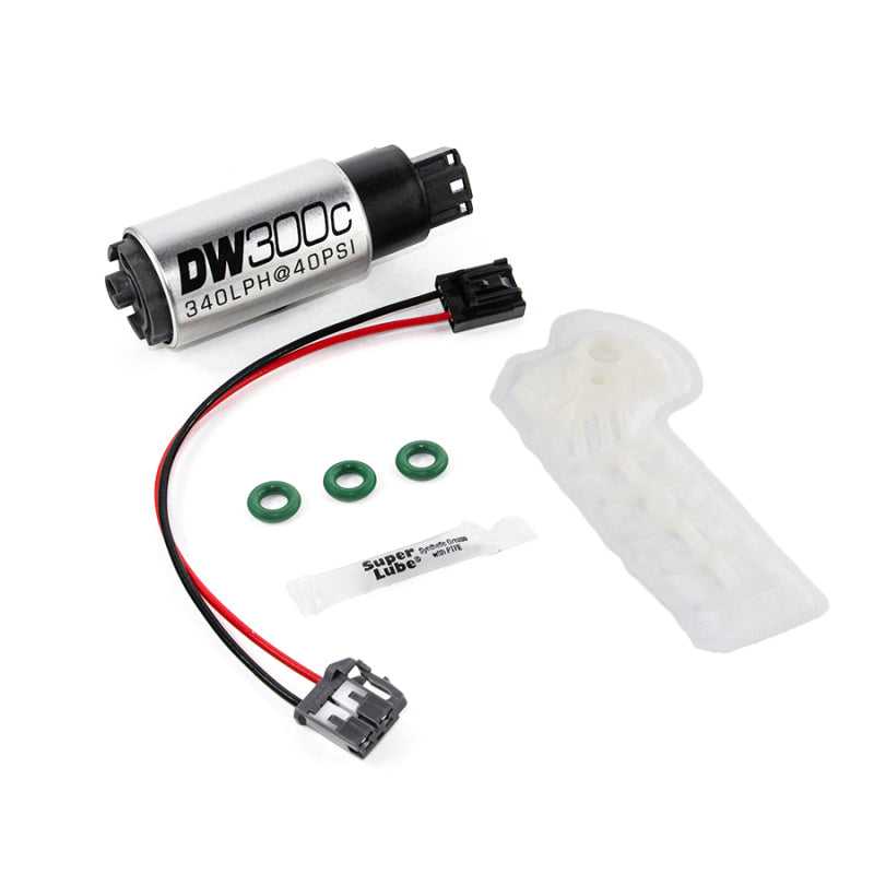 DeatschWerks, DeatschWerks 9-307-1010 - 340lph DW300C Compact Fuel Pump w/ 12+ Scion FR-S/BRZ / 15 WRX Set Up Kit