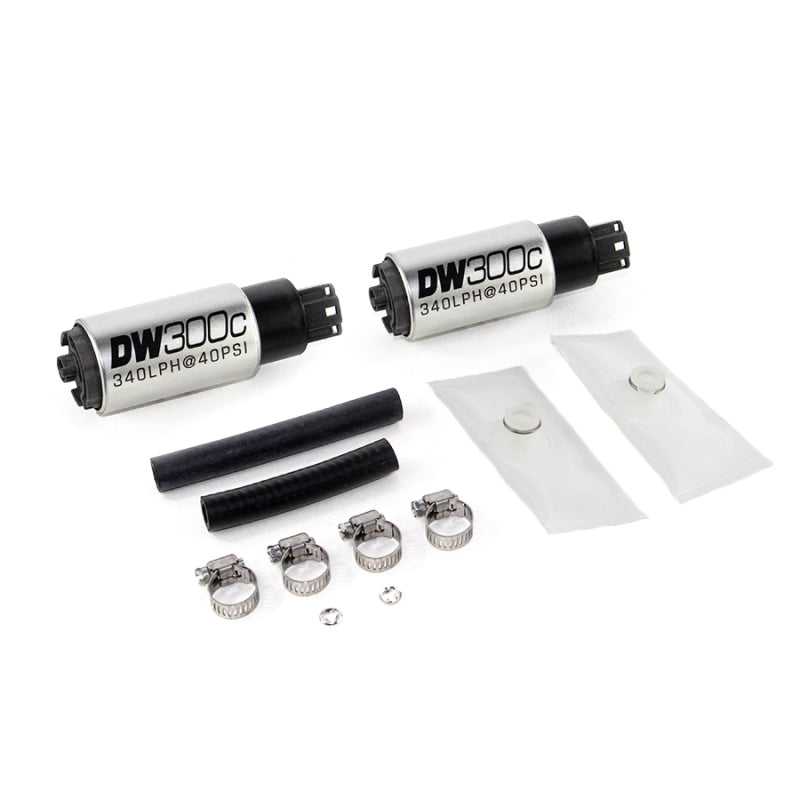 DeatschWerks, DeatschWerks 9-307-1013 - 340lph DW300C Compact Fuel Pump w/ 99-04 Ford Lightning Set Up Kit (w/o Mounting Clips)