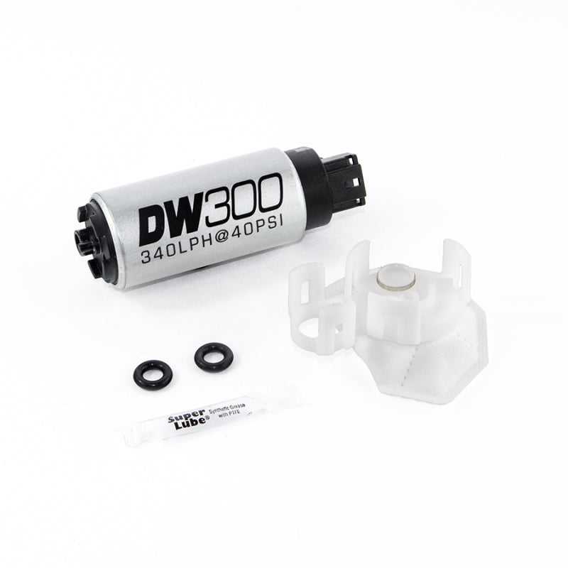 DeatschWerks, DeatschWerks 9-307-1026 - 340lph DW300C Compact Fuel Pump w/Install Kit 08-15 Mitsubishi EVO X (w/o Clips)