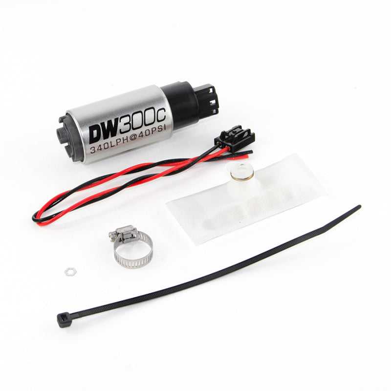 DeatschWerks, DeatschWerks 9-307-1030 - 88-91 BMW 325i DW300C 340 LPH Compact Fuel Pump w/ Install Kit (w/o Mounting Clips)