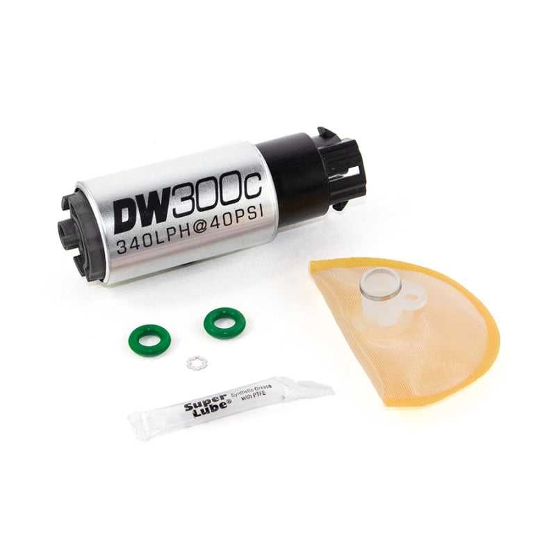 DeatschWerks, DeatschWerks 9-309-1008 - 340lph DW300C Compact Fuel Pump w/ 08-14 WRX/ 08-15 STI Set Up Kit (w/ Mounting Clips)