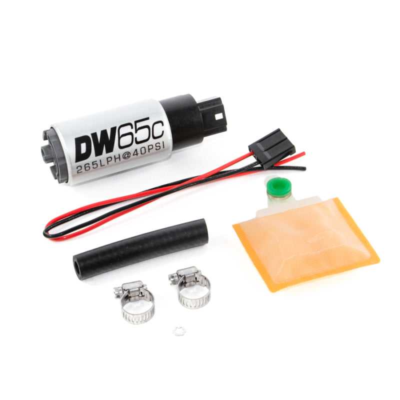 DeatschWerks, DeatschWerks 9-651-1000 - 265 LPH DW65C Series Compact Fuel Pump w/o Mounting Clips (w/ Universal Install Kit)