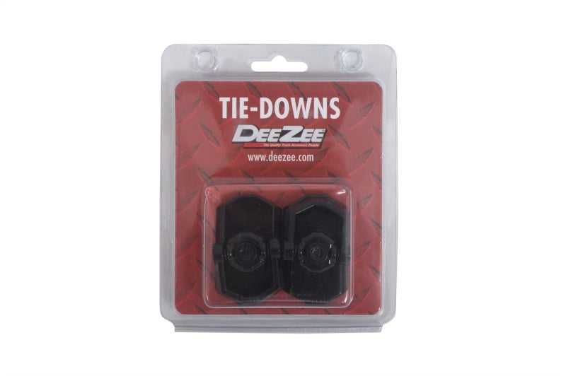 Dee Zee, Deezee Universal Cargo Management Hex Channel Tie Downs (Black)