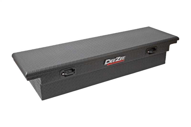 Dee Zee, Deezee Universal Tool Box - Red Crossover - Single Lid Black BT Pull Handle (Low/Txt Blk)