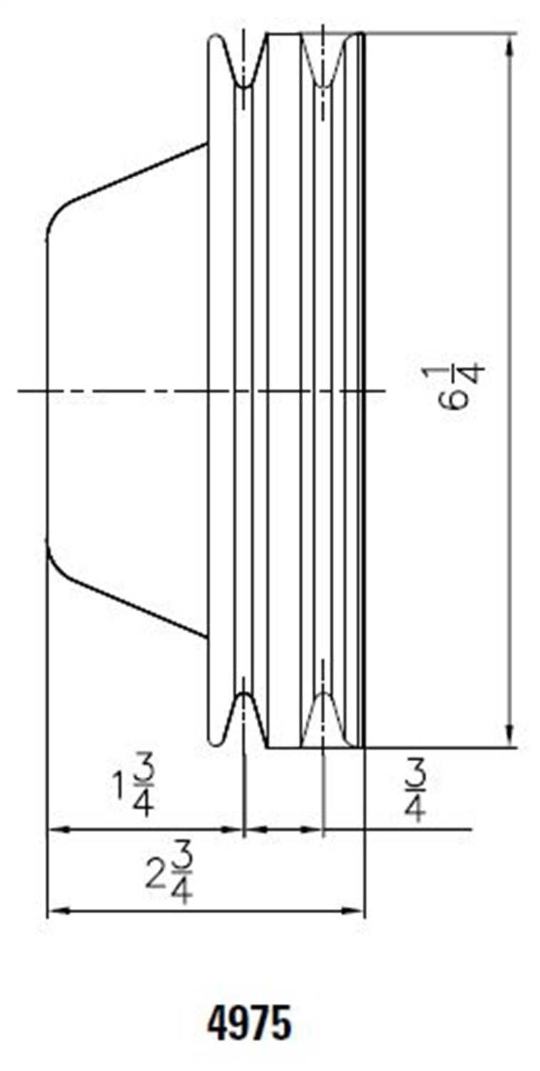 Mr Gasket, Mr Gasket 4977  -  Mr. Gasket Chrm Crnk Pulley-Dbl Grv