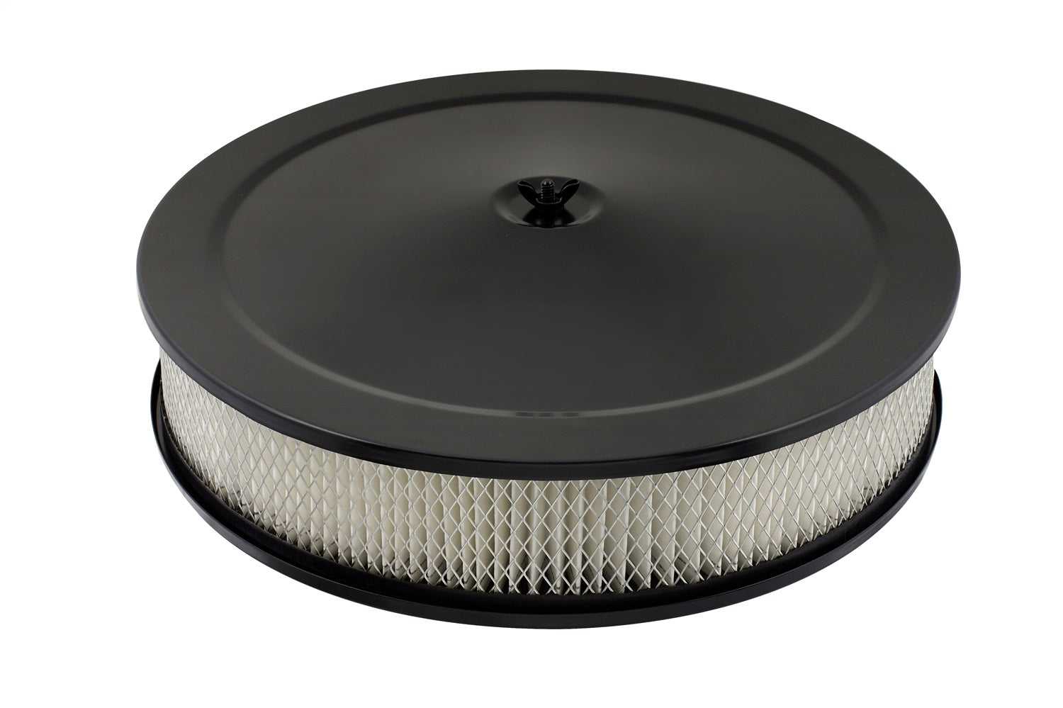 Mr Gasket, Mr Gasket 9790BP  -  Mr. Gasket Comp Air Cleaner 14" Flat Blk